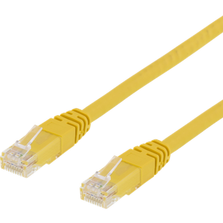 DELTACO UTP Cat.6 patch cable 10m, yellow