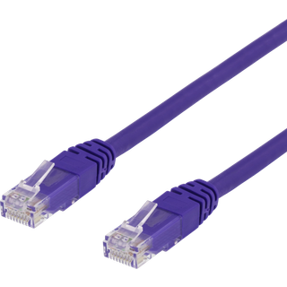 DELTACO UTP Cat.6 patch cable 10m, purple
