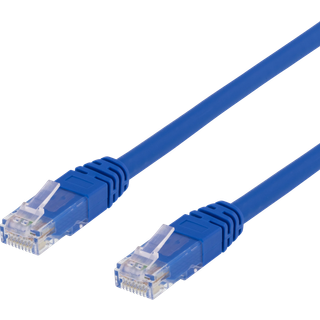 DELTACO UTP Cat.6 patch cable 10m, blue