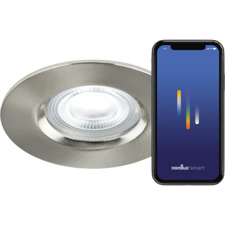 Nordlux - Don Smart Color Indbygningsspot Nickel