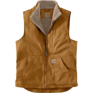 CARHARTT Vest Washed Duck Lined Mock Neck CARHARTT® Brown - XL