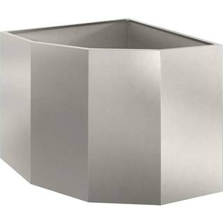 Hjørne Plantekasse Sølv 60 x 60 x 50 cm Rustfrit stål