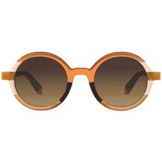 Etnia Barcelona Sagrera OG 48 Solbriller Kvinder Hvid - Opaque Orange White Laminate - 48mm