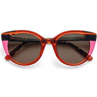 Etnia Barcelona Port Vell COHV 53 Solbriller Kvinder Orange - Transparent Coral Orange Pink Tortoise L - 53mm