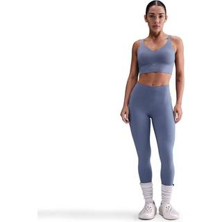 Nike Alate Medium Support Longline-sports-bh med indlæg til kvinder - blå - L (F-G)