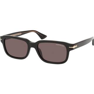Montblanc Mand Montblanc MB0436S 001 Solbriller Acetat Sort Grå Firkantet
