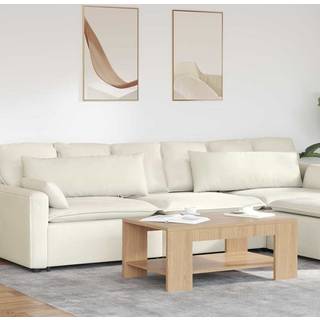 Sofapuder 2 pcs Creme 120 x 40 cm Velourstof