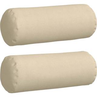 Bolsterpuder 2 pcs Creme Ø 25 x 70 cm Stof