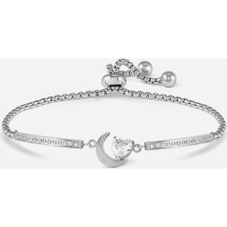 Nomination Silver Milleluci Moon CZ Heart Bracelet - 14cm