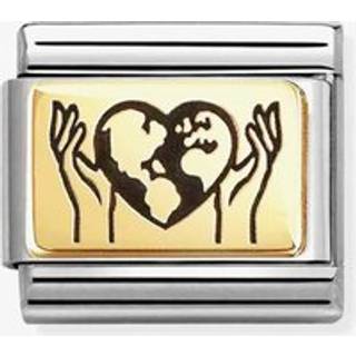 Nomination Gold Hands With Heat Globe Charm