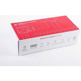 Officiel Raspberry Pi 4 Desktop Kit EU (US tastatur, EU strømforsyning).