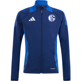 Jakke adidas FC Schalke 04 trackjacket kids dark blue 5s04ir5501 Størrelse XXS (111-116 cm)