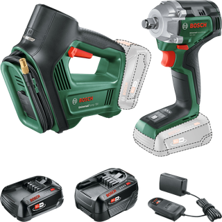 Bosch 18V Hjulskiftesæt med 2,0/4,0Ah batteri og lader