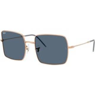 Ray - Ban Kvinde Ray - Ban RBR0104S SQUARE REVERSE 92023A Solbriller Metal Guld Blå Firkantet Normal