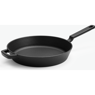 Viretta Emaljeret støbejernspande – Ø28 cm Skifersort