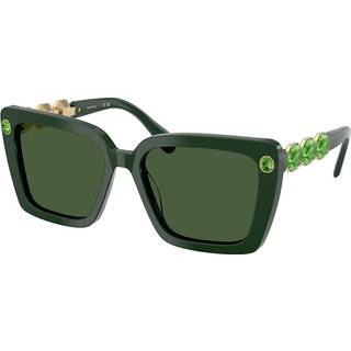 Swarovski SK6032F Asian Fit 102671 55 Solbriller Kvinder Grøn - Green - 55mm
