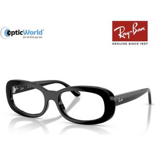 Ray - Ban Kvinde Ray - Ban RX2221V 2000 Optiske stel Acetat Sort Transparent Rund Normal