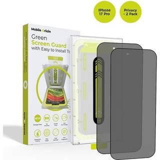 Mobile Origin Screen Guard Privacy with easy applicator - 2 pack - iPhone 17 Pro