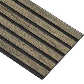 I-Wood Medio+ Original akustikpanel, sort olieret, sort filt og sort kerne, egefiner, 17 x 300 mm