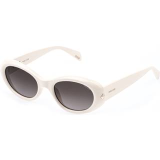 Police Kvinde SPLR93 06Y1 Solbriller Acetat Beige Brun Geometrisk Normal Nuanceret