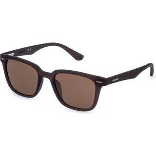Police SPLE01 GATOR 1 868P 52 Solbriller Mænd Brun - Brown - 52mm