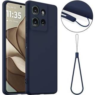 Motorola Edge 50 Liquid Silikone Cover - MagSafe Kompatibel - Mørkeblå