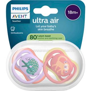 Philips Avent Sut Ultra air, +18 m, rød/lilla