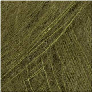 DROPS Kid-Silk 66 Mørk oliven Indhold: 75% mohair, 25% silke Garngruppe: A (23 - 26 masker) / 2 ply / lace Vægt/længde: 25 gram = ca. 210 meter Anbefalede pinde: 3.50 mm Strikkefasthed: 10 x 10 cm = 23 m x 30 p Håndvask, max 30°C / Tørres fladt .