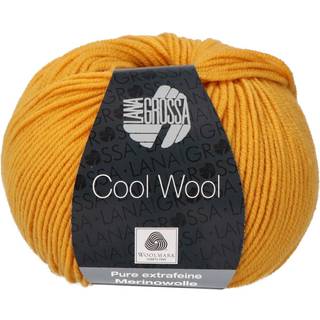 Lana Grossa Cool Wool Garn - 100 % Ren ny ekstrafine merinould Safrangul 2065