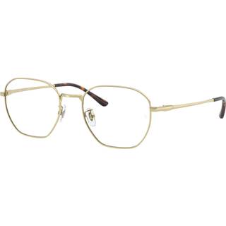 Ray - Ban Unisex Ray - Ban RX8777D 1251 Optiske stel Titanium Guld Transparent Geometrisk Normal