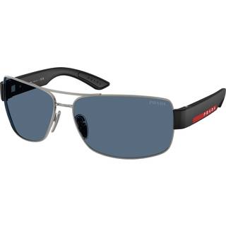 Prada Linea Rossa Mand Prada Linea Rossa PS B52S 5AV06A Solbriller Metal Grå Blå Geometrisk Normal