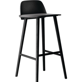 Muuto Nerd Barstol Høj - Sort