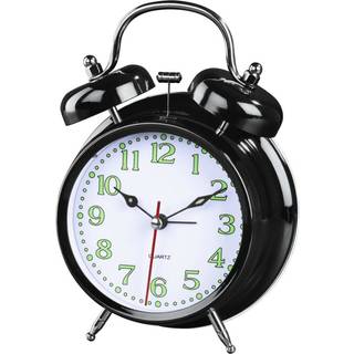 HAMA Vækkeur Nostalgi med ringeklokker Sort