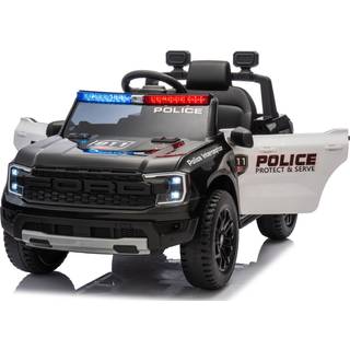 Ford Ranger Raptor Politi elbil 10,8V m/Gummihjul og lædersæde