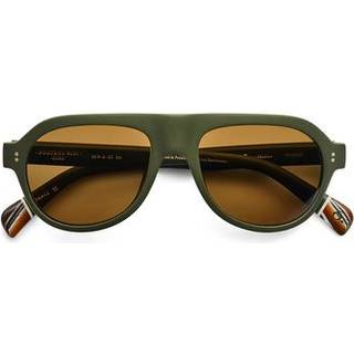 Etnia Barcelona Portbou Sun Polarized GRBR 55 Solbriller Mænd Grøn - Khaki Green - 55mm