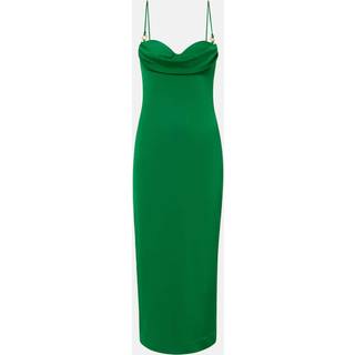 Rebecca Vallance Erin draped jersey cocktail dress - green - XL