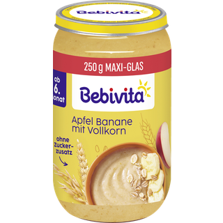 Bebivita Økologisk æble og banan med fuldkorn fra 6 måneder 51.80 DKK/1 kg (6 x 250.0g)