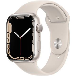 Apple Watch Series 7 GPS 45mm Starlight Aluminium Case with Starlight Sport Band