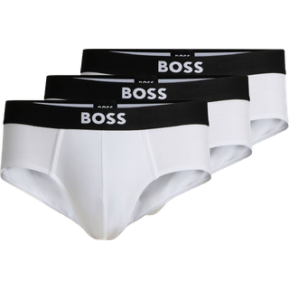 BOSS 3-pak ONE HipBr Cotton Briefs - White - Medium