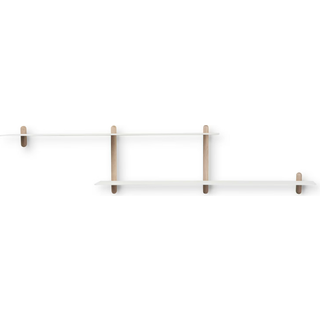 Gejst Nivo hylde H Lys eg/ hvid