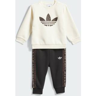 LOOSE CREW-SÆT - Cream White / Night Brown - 104