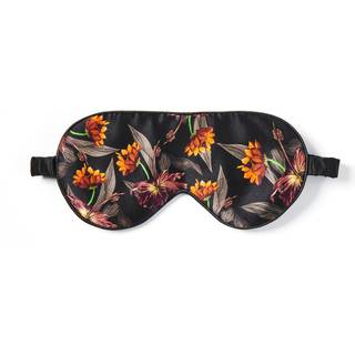 Fan Palm Eye Mask Black Hibiscus