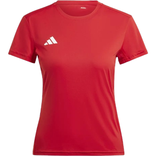 adidas Adizero T-shirt Str. XS Dame - Rød, let og åndbar til løb og træning
