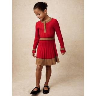 Reiss Reiss Holly Strikket Skaterkjole med Farveblok - 122-128cm (7-8 år)