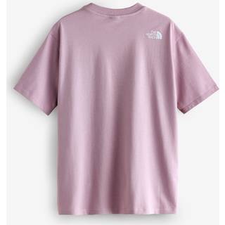 The North Face Women's S/S Essential Oversize Tee T-shirt Damer størrelse XS farve pink