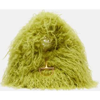Gucci Softbit faux fur tote bag - green - One Size