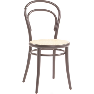 TON No 14 Spisebordsstol Rattan/Kaffe