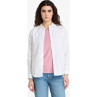 Timberland Women's Oxford L/S Shirt Bluse Damer størrelse XS farve hvid