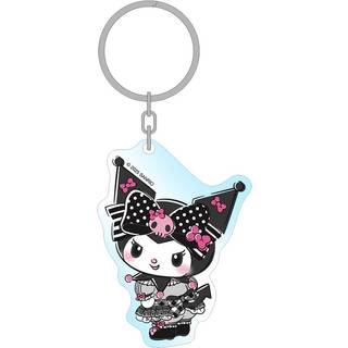 Sanrio Pink Black Party Series Acrylic Keychain Kuromi 7 cm