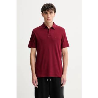 Pima Cotton Polo Shirt - Burgundy - S